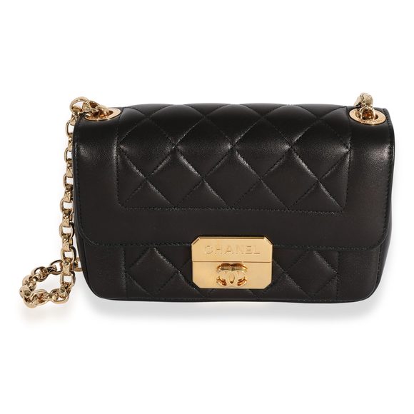 Chanel Black Quilted Lambskin Chic With Me Mini Flap Bag - Picture 1 of 7